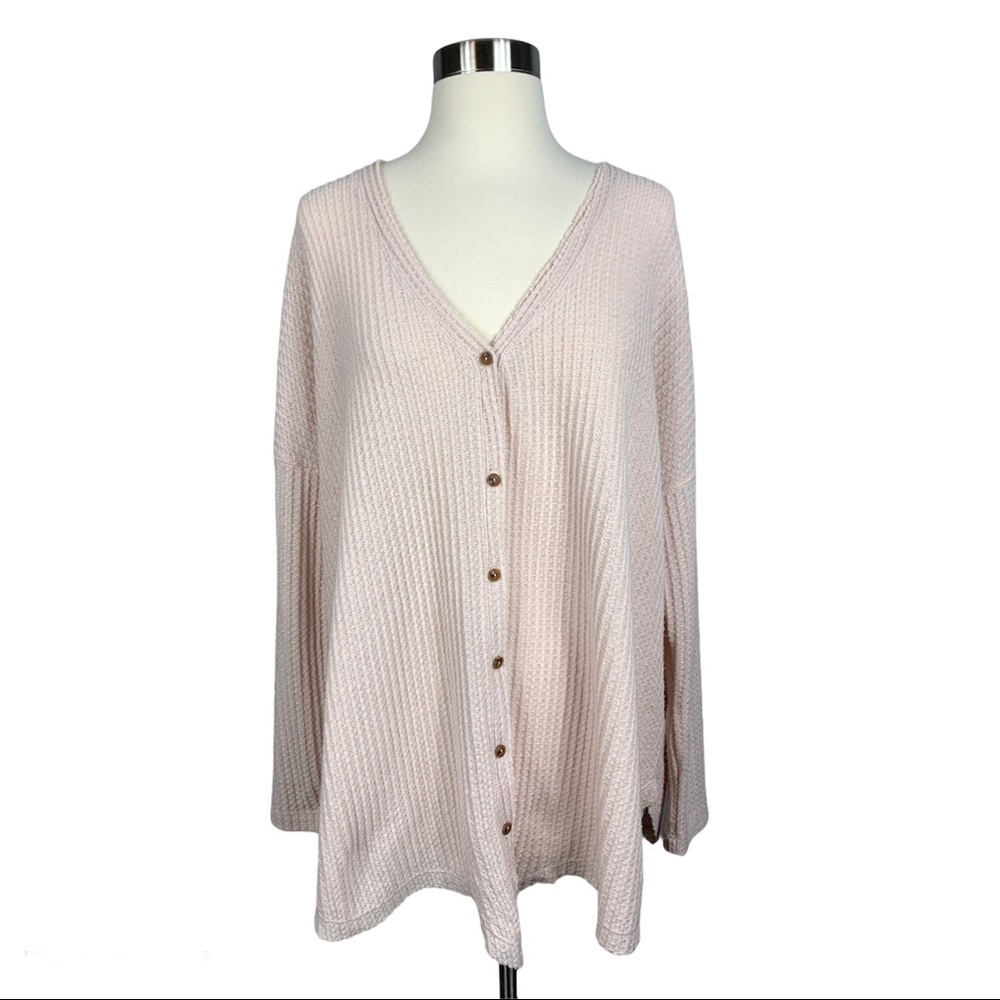 [Wishlist] Waffle Knit Botton Down Thermal Top